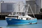 ID 12612 MARLIN H.Q. - allegedly a former prawn boat in South America, she was sailed across to NZ to become a mothership to support extended game fishing for the owners sport fisher. Seen here leaving...